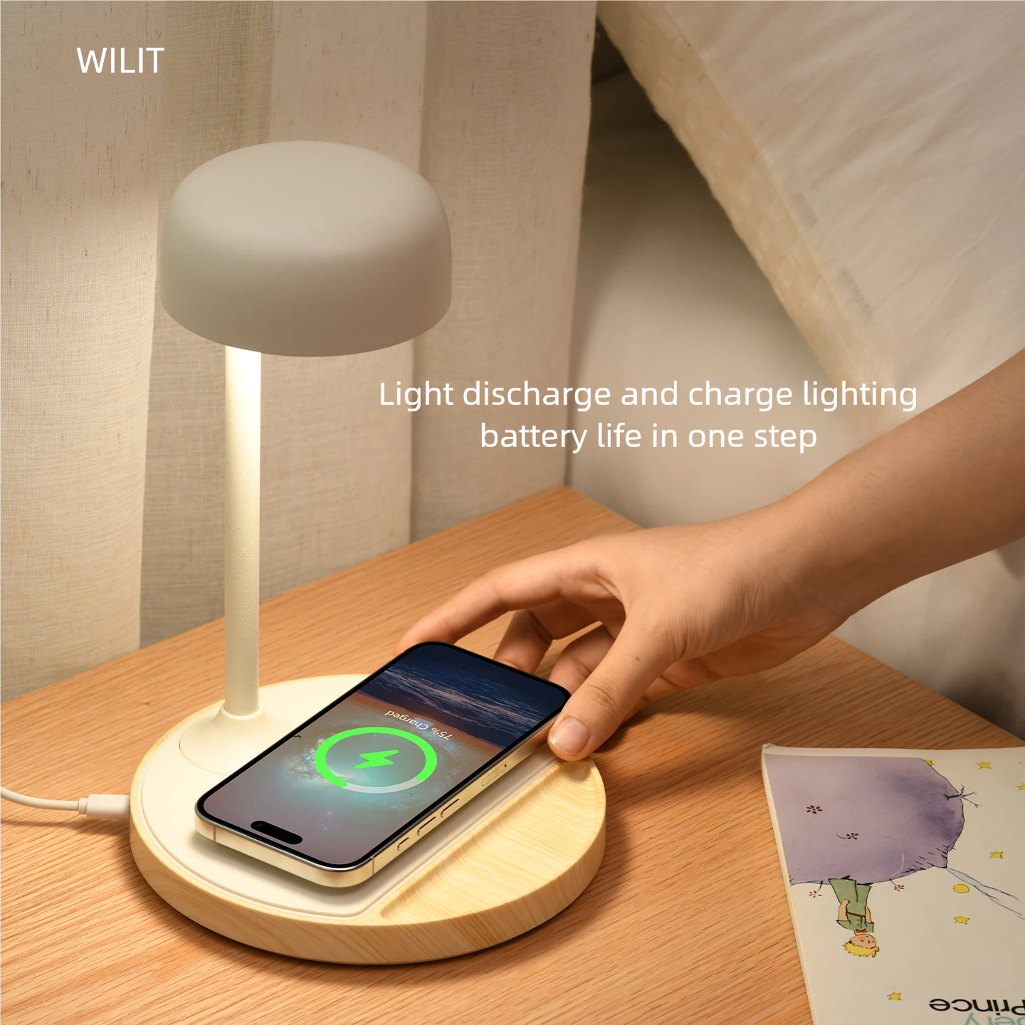 WILIT LED 책상 램프 무선 충전 학생 기숙사 사 - Room Decor Lighting Lamp 리뷰 및 가격