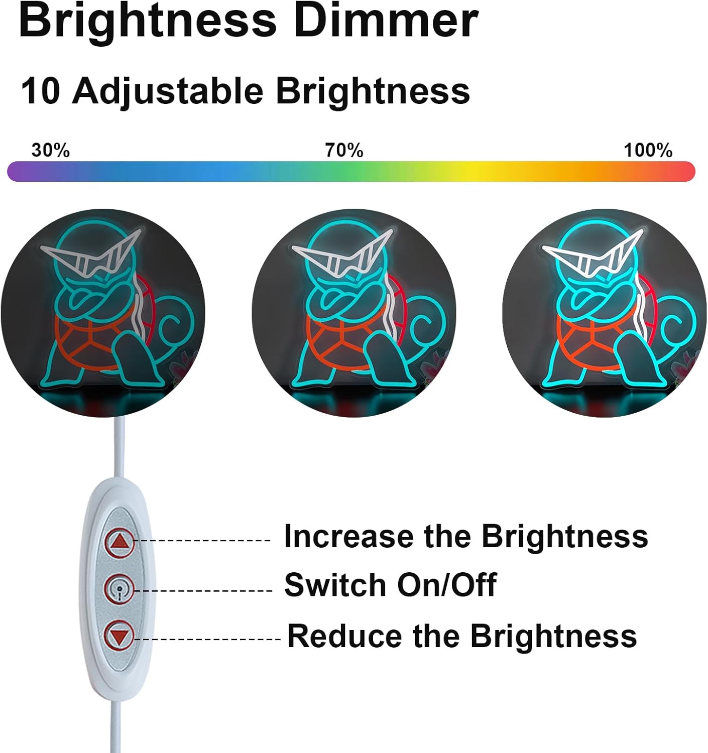 포켓몬 꼬부기 네온사인 LED 벽걸이 네온 조명 USB - Lighting Decor For Diwali 리뷰 및 가격