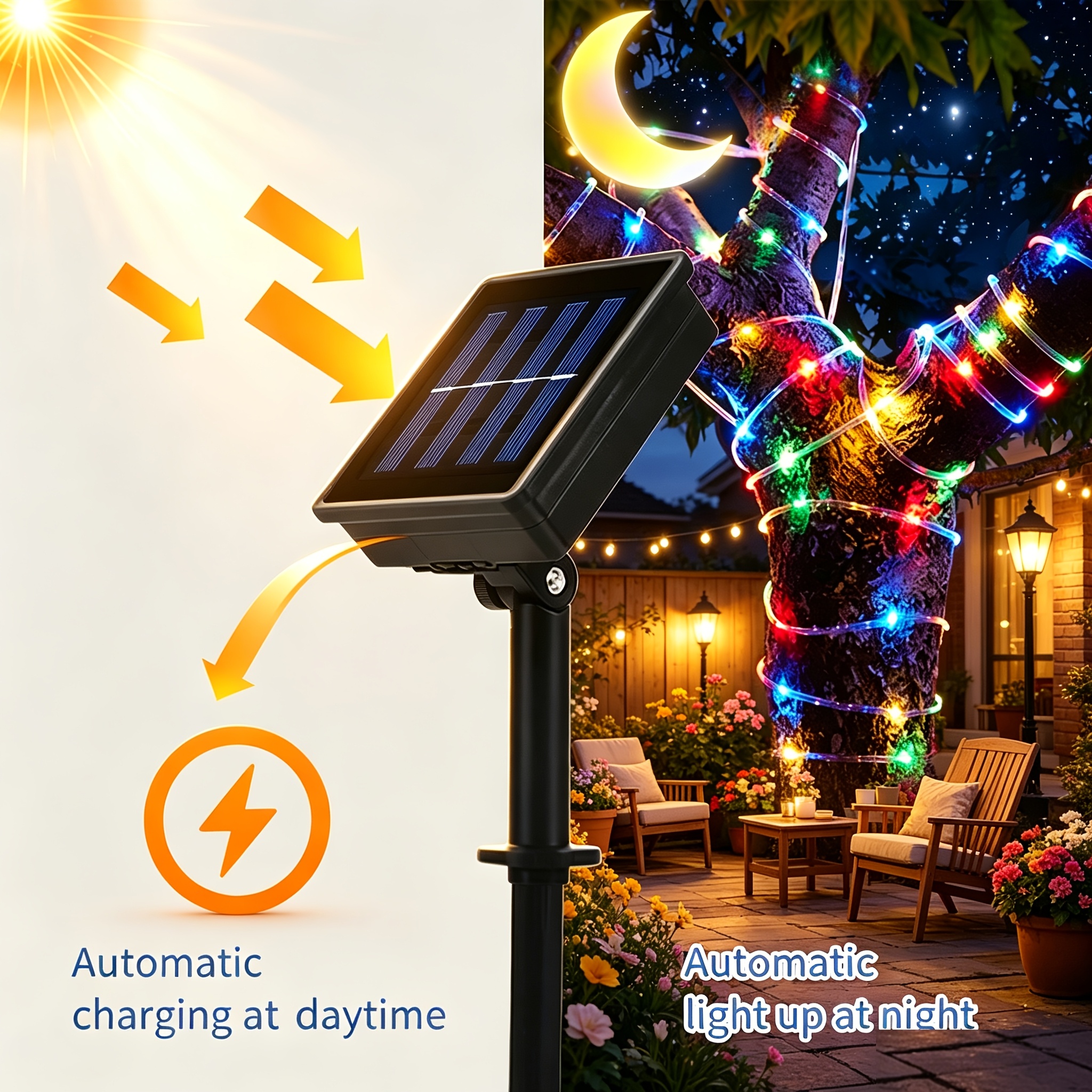 야외용 태양광 LED 요정 조명 방수 로프 튜브 스트링 - Outdoor Lighting Wedding Decor 리뷰 및 가격