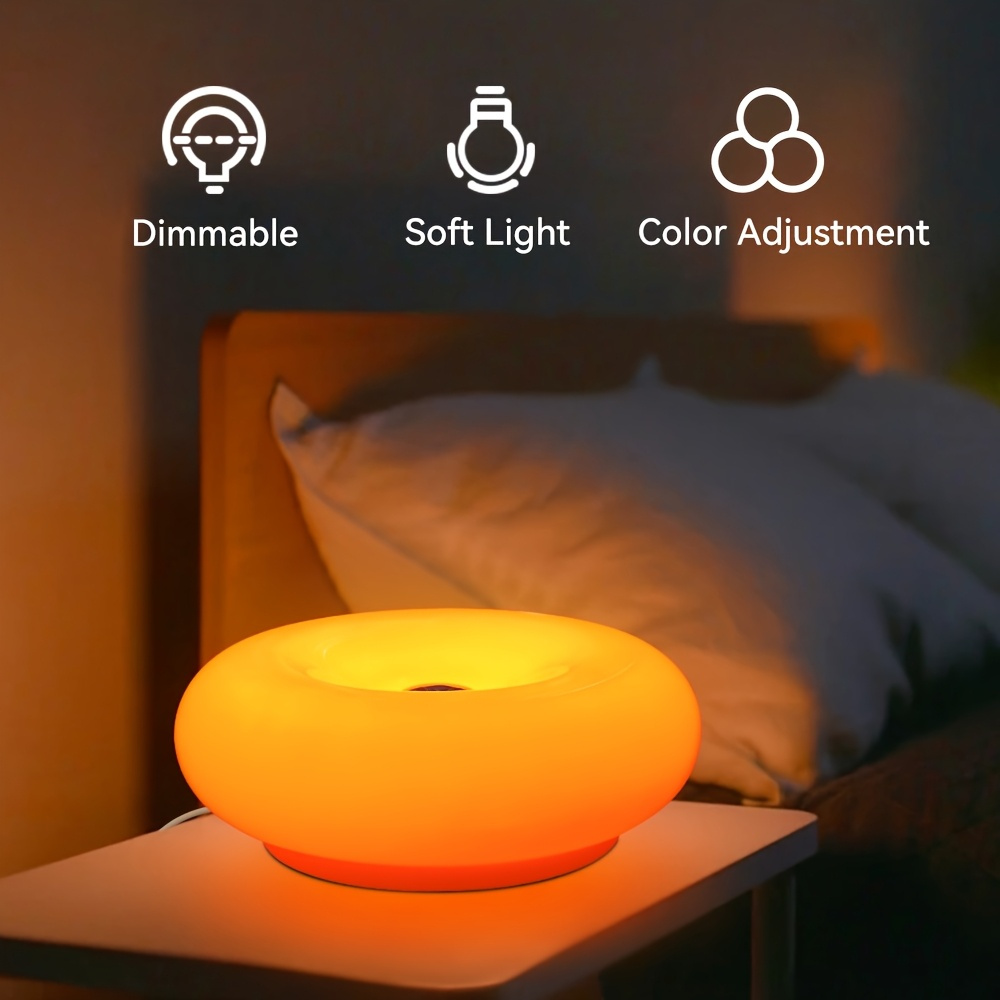 미국 특허받은 레트로 모던 도넛 램프, 창의적인 오렌지 - Lighting Decor Living Room 리뷰 및 가격