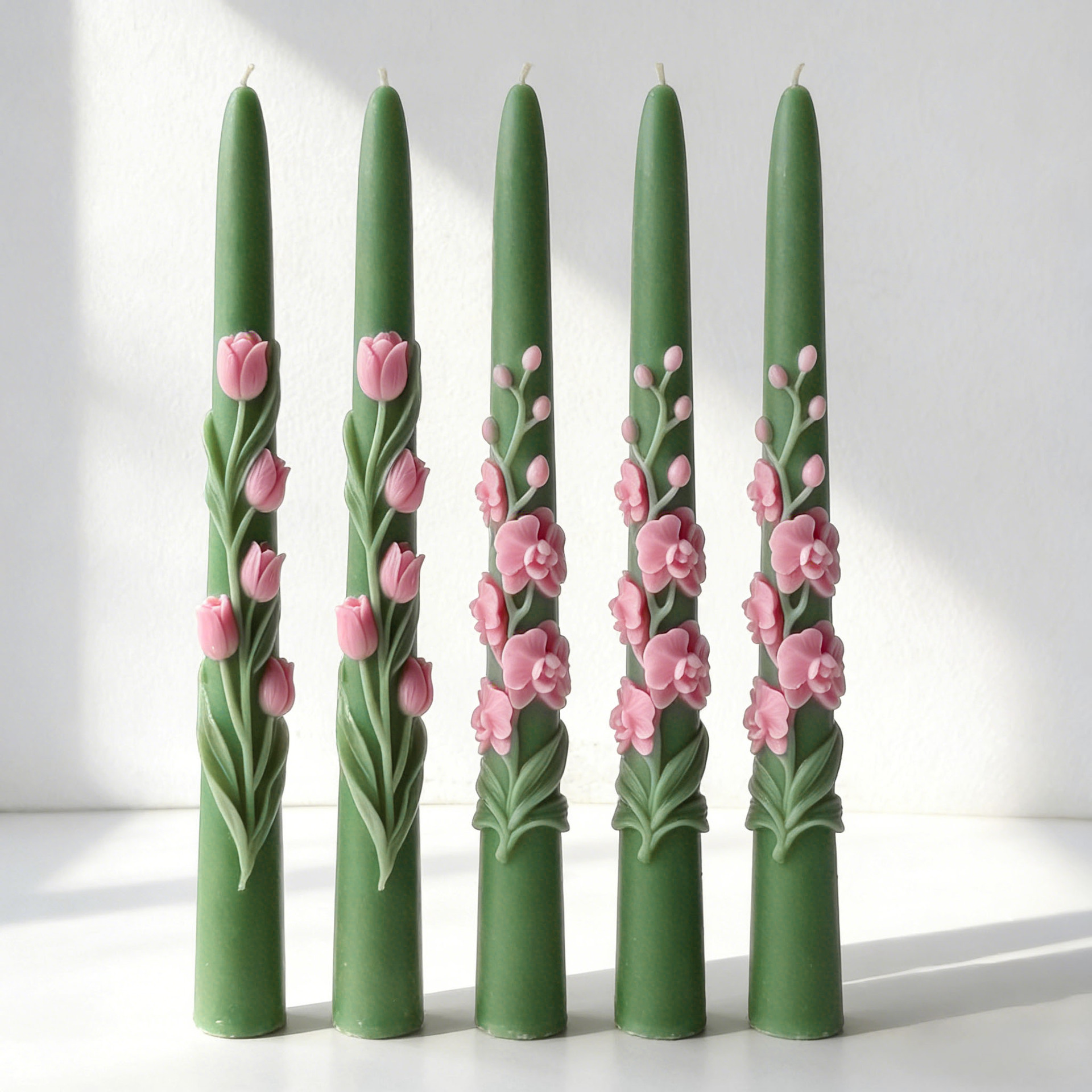 3D 롱 스템 팔레놉시스 난초 꽃무늬 실리콘 몰드 DI - Candle Holder Set 리뷰 및 가격