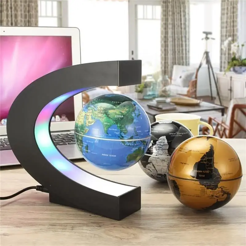 마그네틱 플로팅 부상 글로브 LED 세계지도 전자 반  - Lighting World Decor 리뷰 및 가격