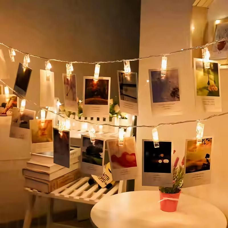 1.5-10m 사진 클립 요정 스트링 조명 카드 홀더  - Lighting Decor Photos 리뷰 및 가격