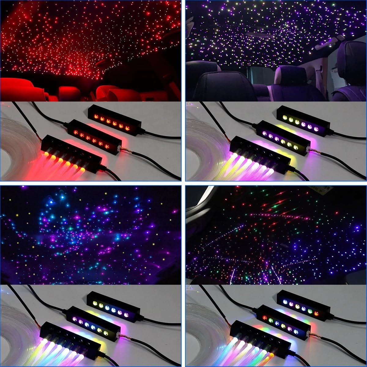 RGB 광섬유 스타 천장 조명 광원, 자동차 천장 인테 - Lighting Interior Decor 리뷰 및 가격