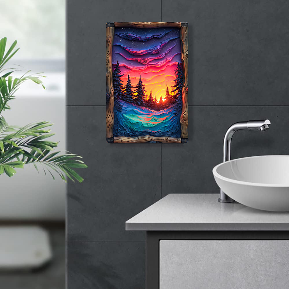 가정 및 정원용 금속 벽 장식 오로라 아트 피스, 내구 - Bathroom Lighting Decor Ideas 리뷰 및 가격