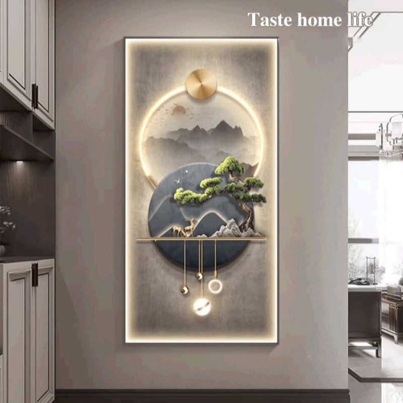 빛과 그림자 현관 장식 벽화 현대 그림 거실 홈 장식  - Home Decor Lighting Brands 리뷰 및 가격