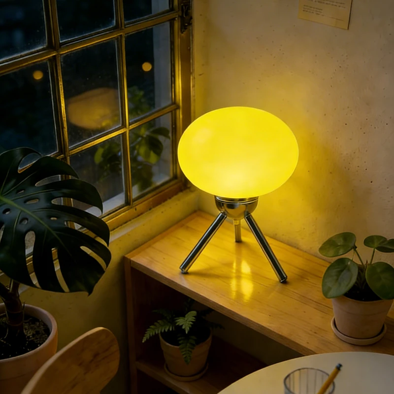 바우하우스 북유럽 스타일 소녀풍 유리 버섯 모양 RGB - Lighting Decoration In Bedroom 리뷰 및 가격
