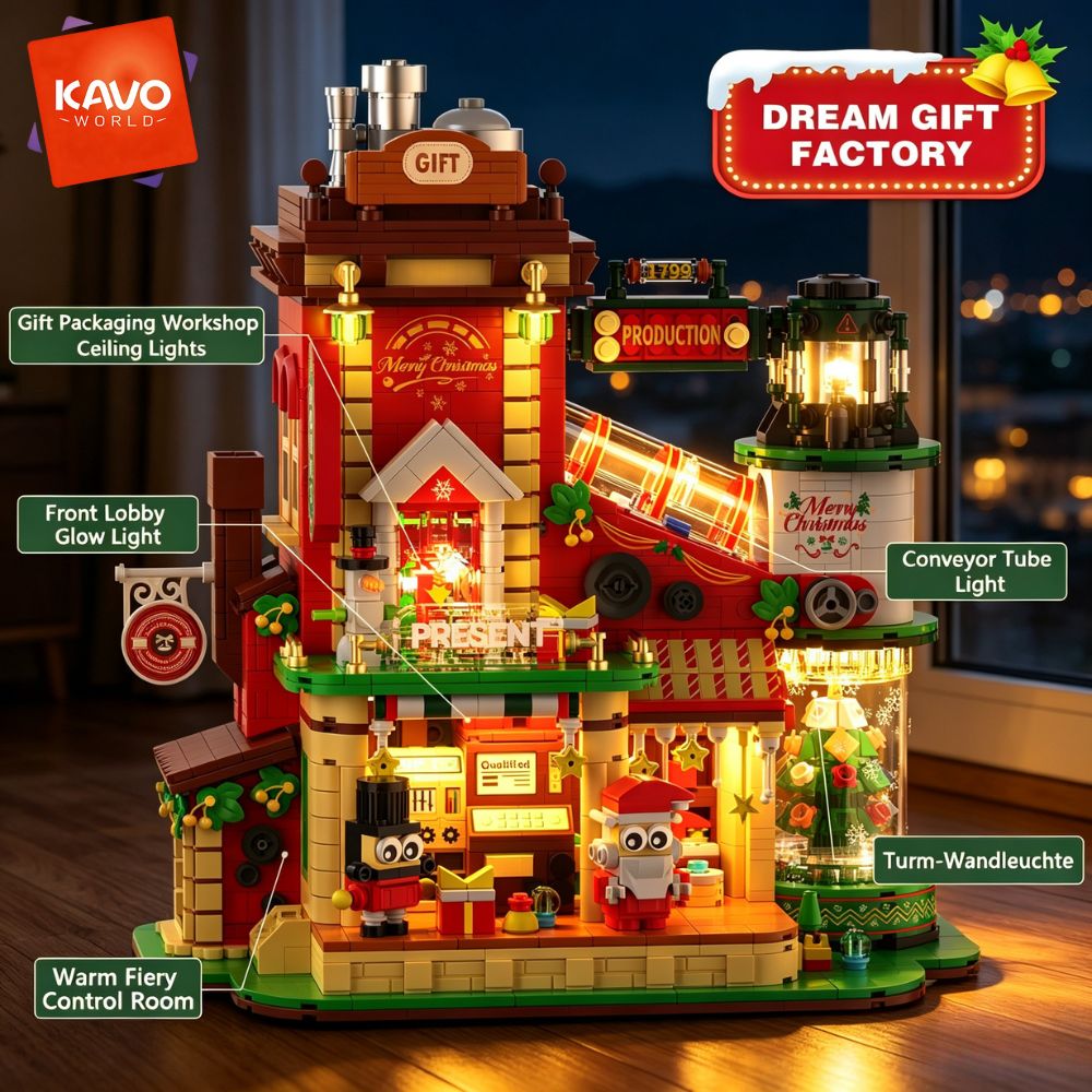 카보월드 2775PCS 크리스마스 선물 공장 빌딩 블록 - Santa'S Elves Holiday Lighting & Decor Llc 리뷰 및 가격