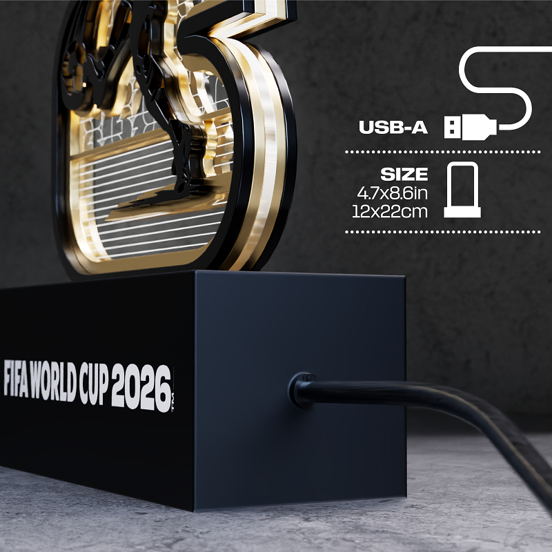 FIFA 월드컵 나무&아크릴 LED 무드등, 바로 사용 - Lighting World Decor 리뷰 및 가격