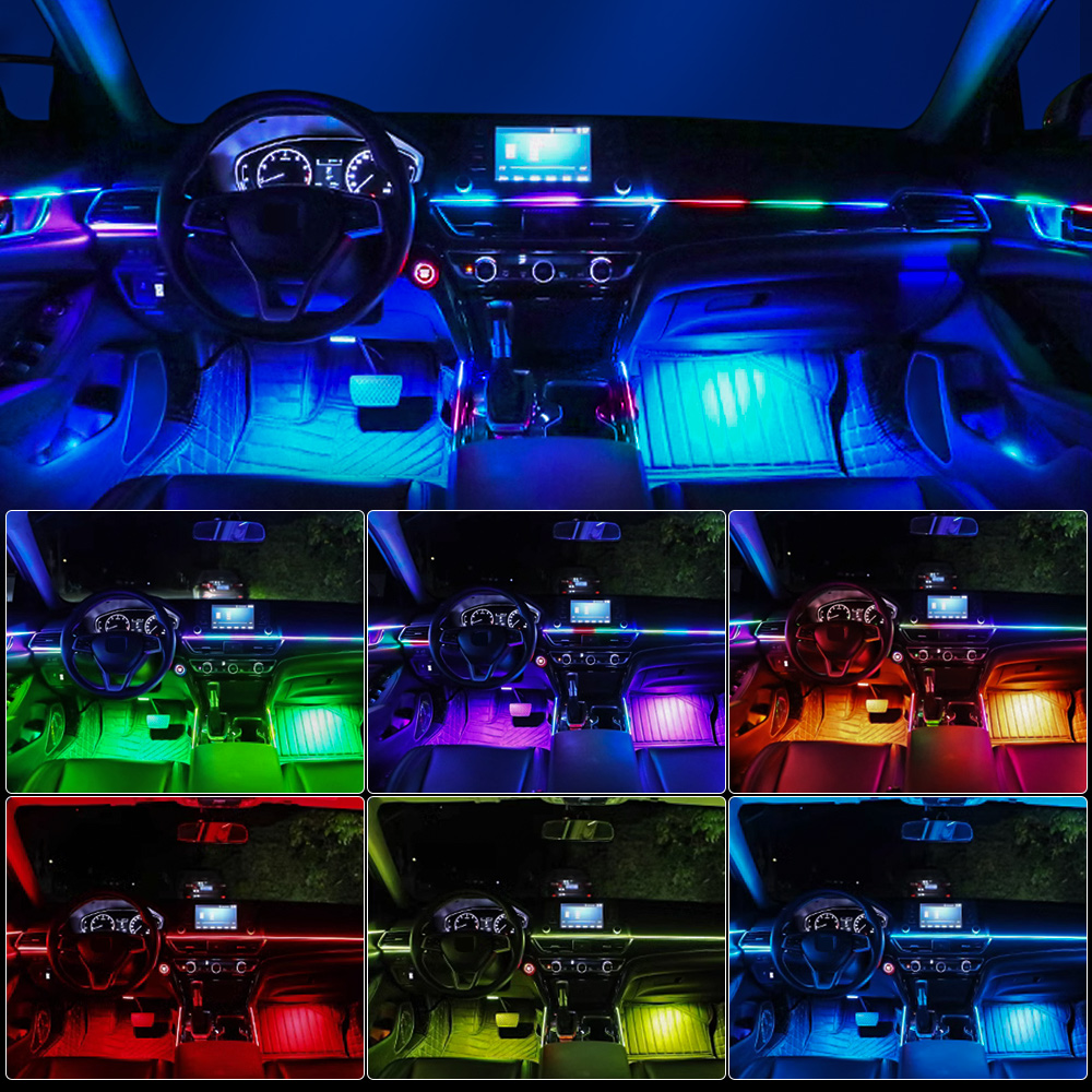 범용 Led 자동차 주변 조명 RGB 64 213 컬러 - Lighting Interior Decor 리뷰 및 가격