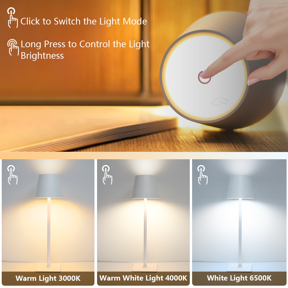LED 충전식 책상 조명 무선 테이블 램프 무단계 디밍 - Room Decor Lighting Lamp 리뷰 및 가격