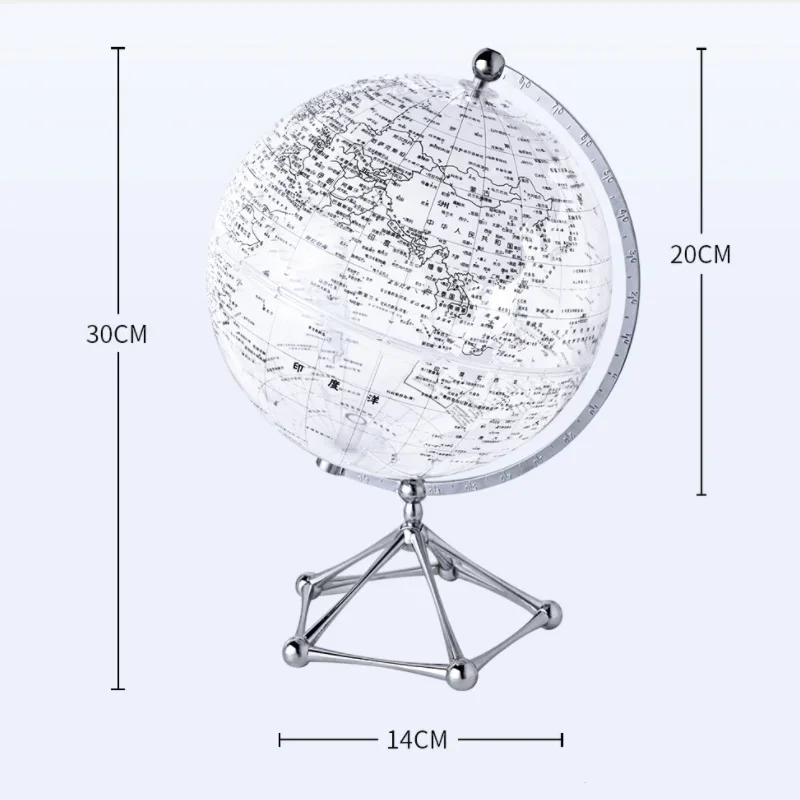 플래시 LED 라이트 세계 지구본, 투명 세계 지구본  - Lighting World Decor 리뷰 및 가격